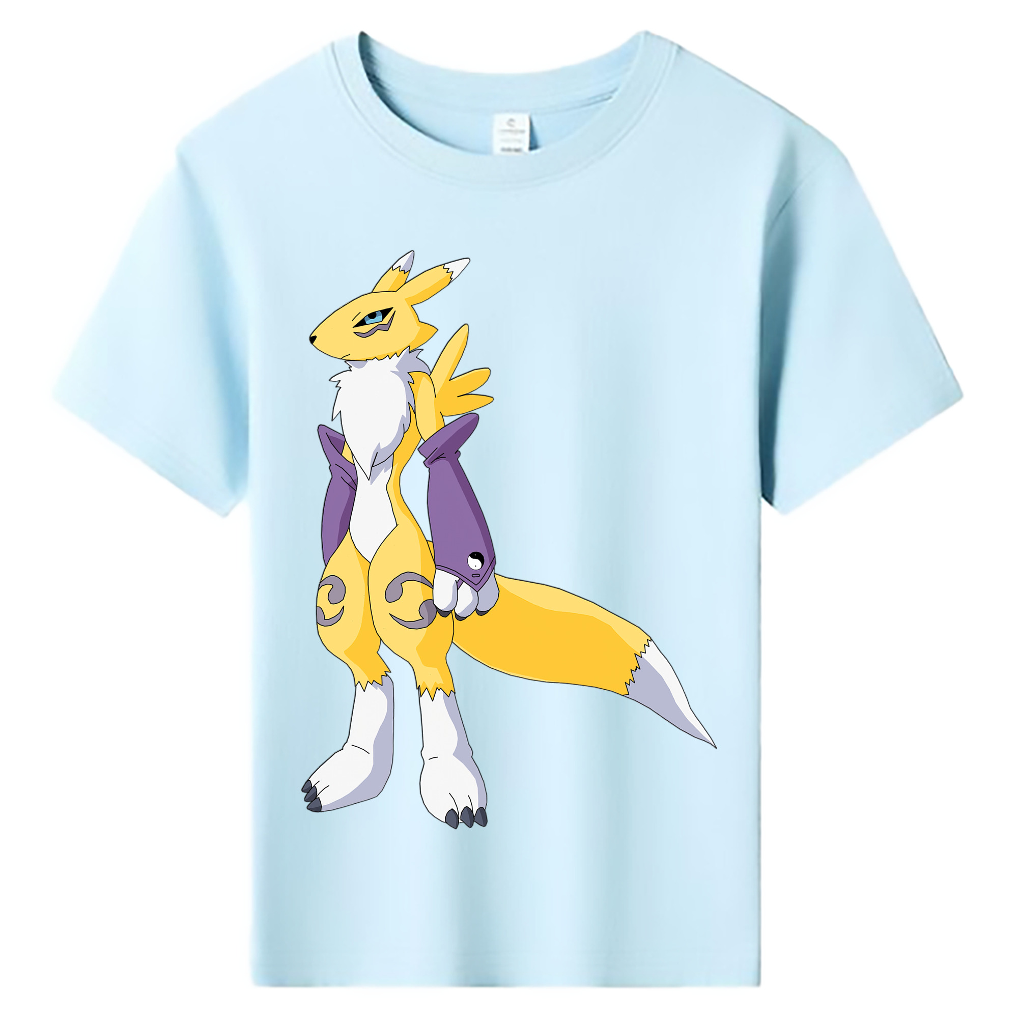 （画像用） Digimon デジタルモンスター/デジモン 綿100％キッズTシャツ（フロントプリント）